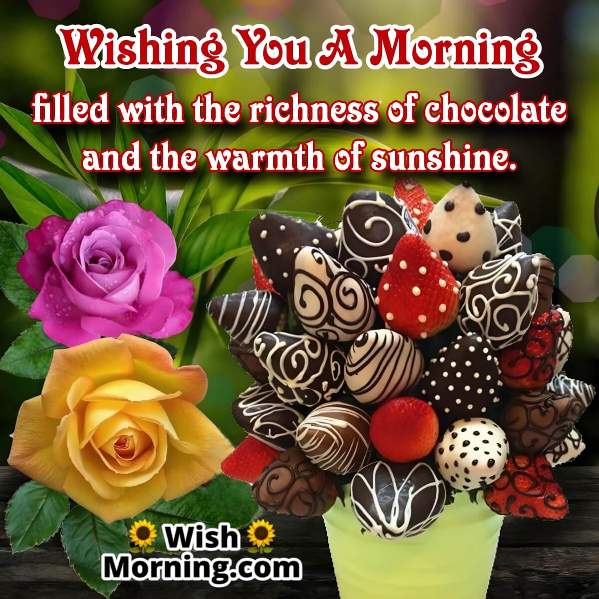 Good Morning Chocolate Wishes