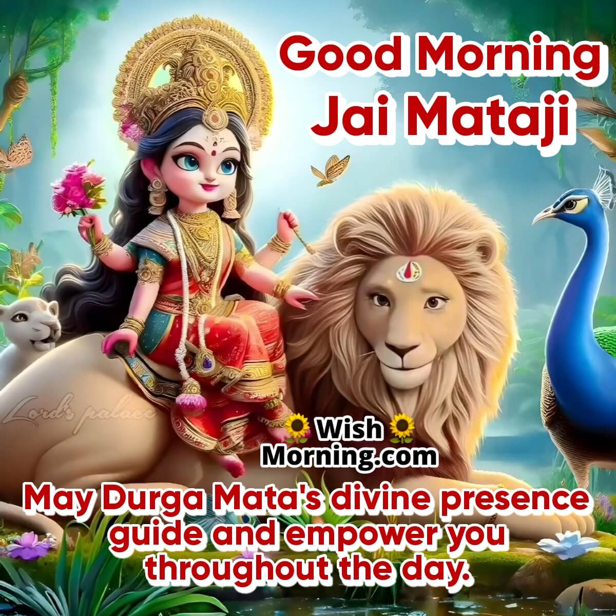 Good Morning Durga Mata Image