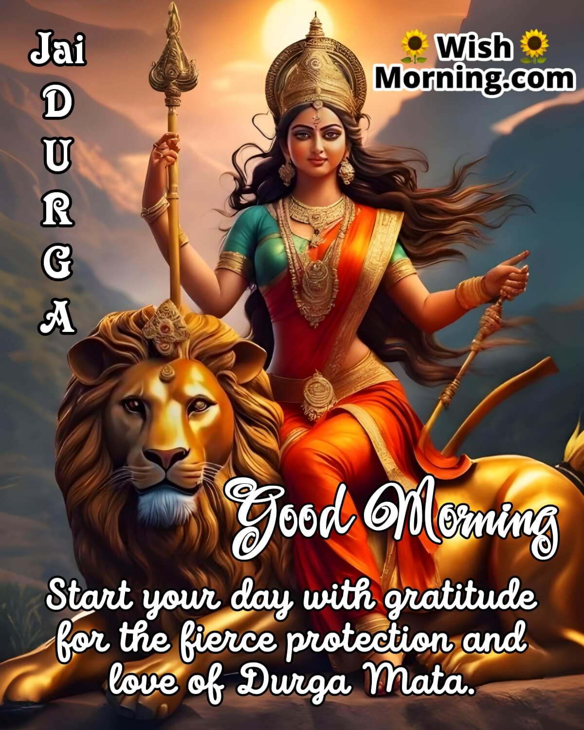 Good Morning Durga Mata Photo