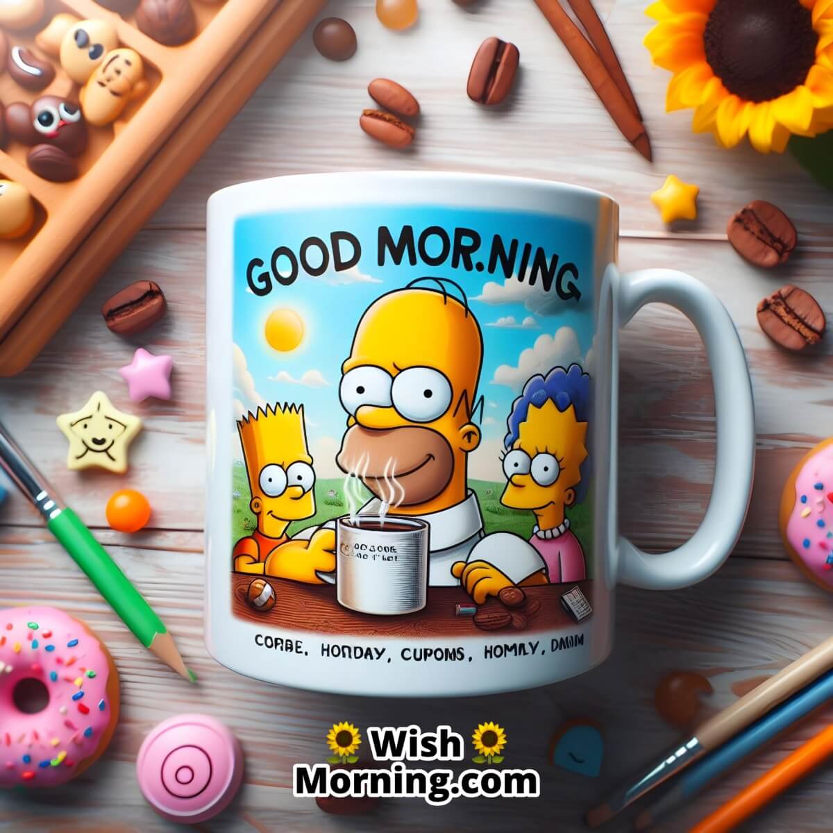 Good Morning Homer Simpson Coffee Mug