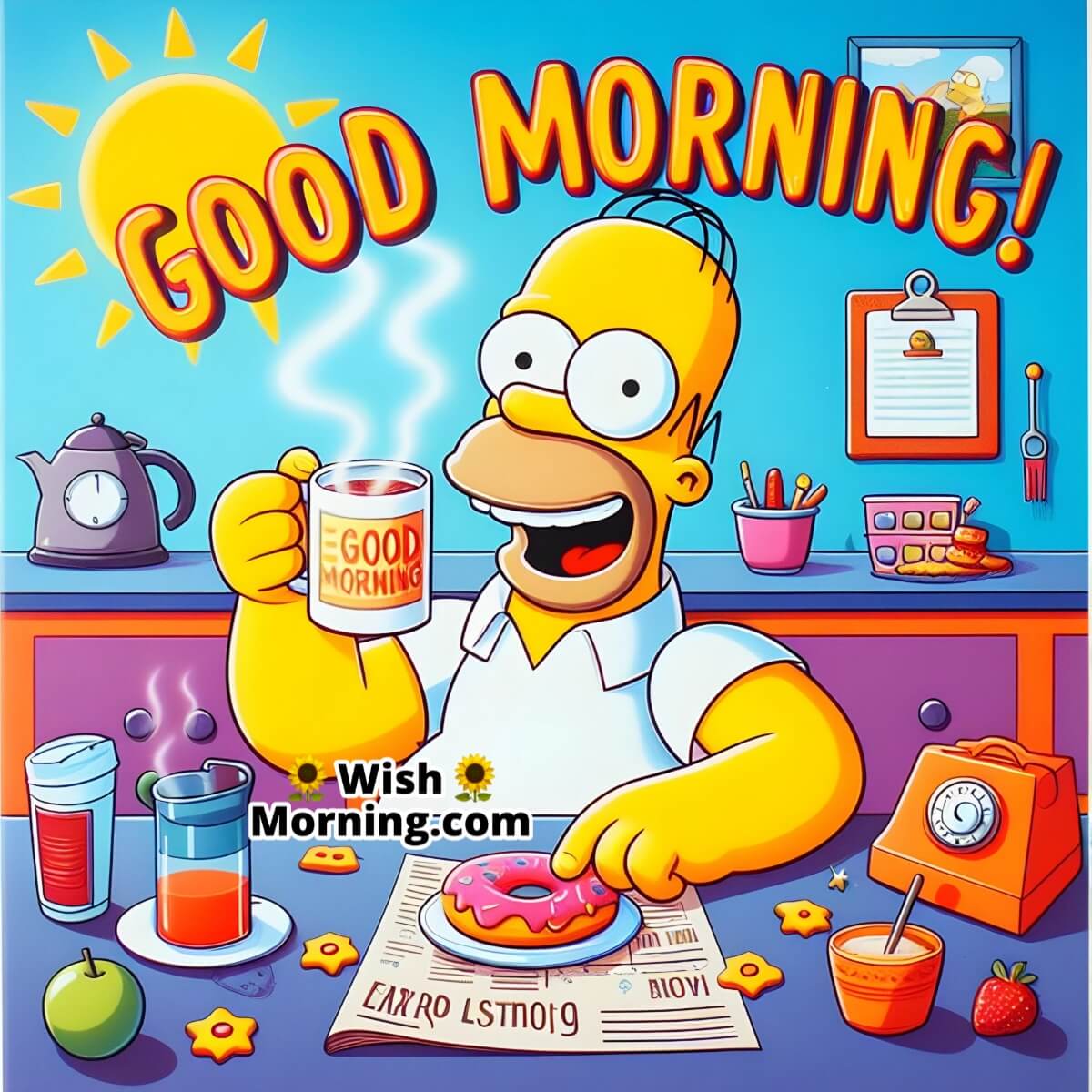Good Morning Homer Simpson Images