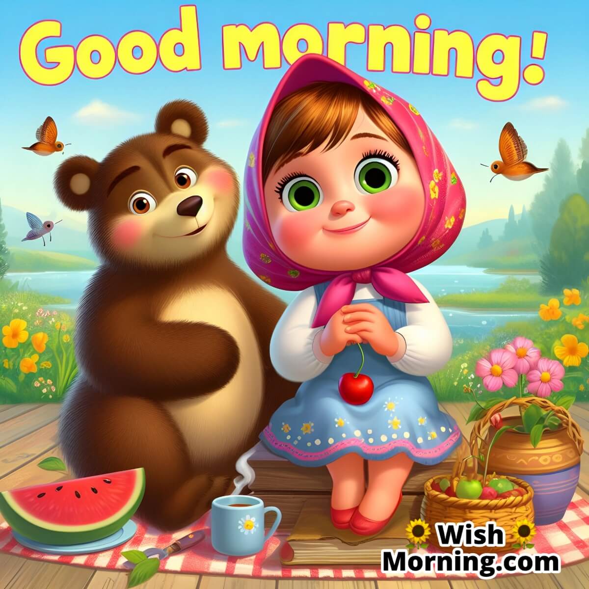 Good Morning Masha With Bear