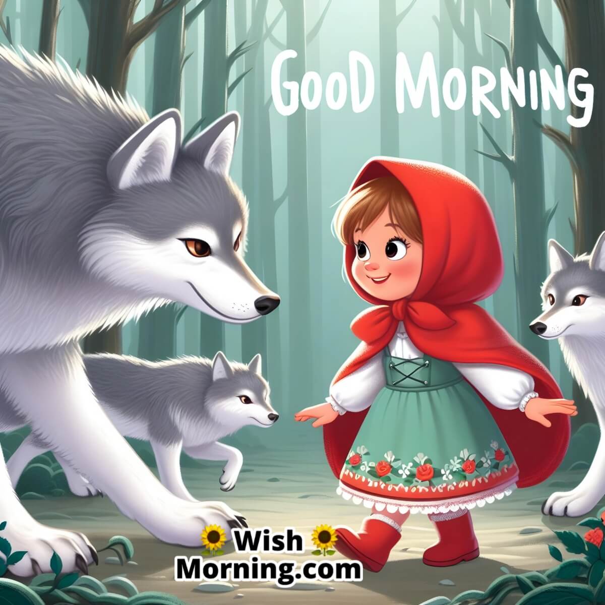 Good Morning Masha With The Wolves