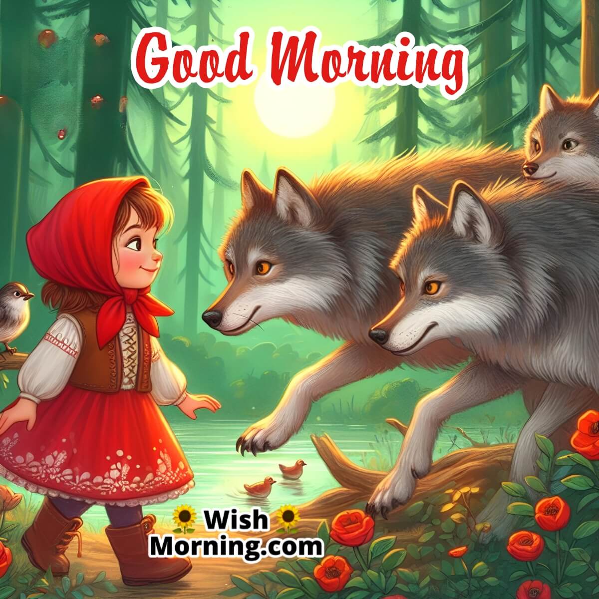 Good Morning Masha Encounters The Wolves