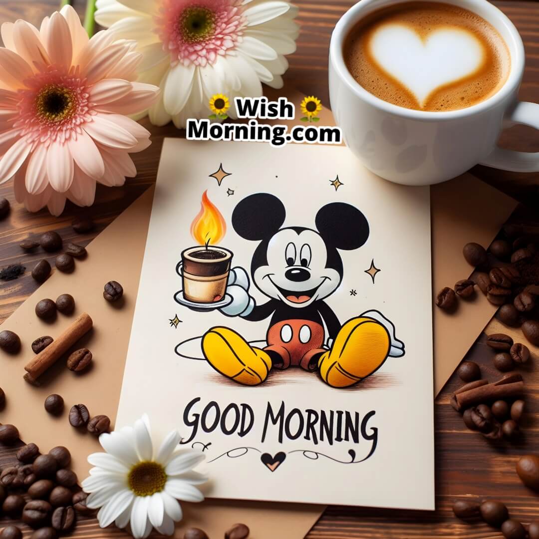 Good Morning Mickey Greeting Card
