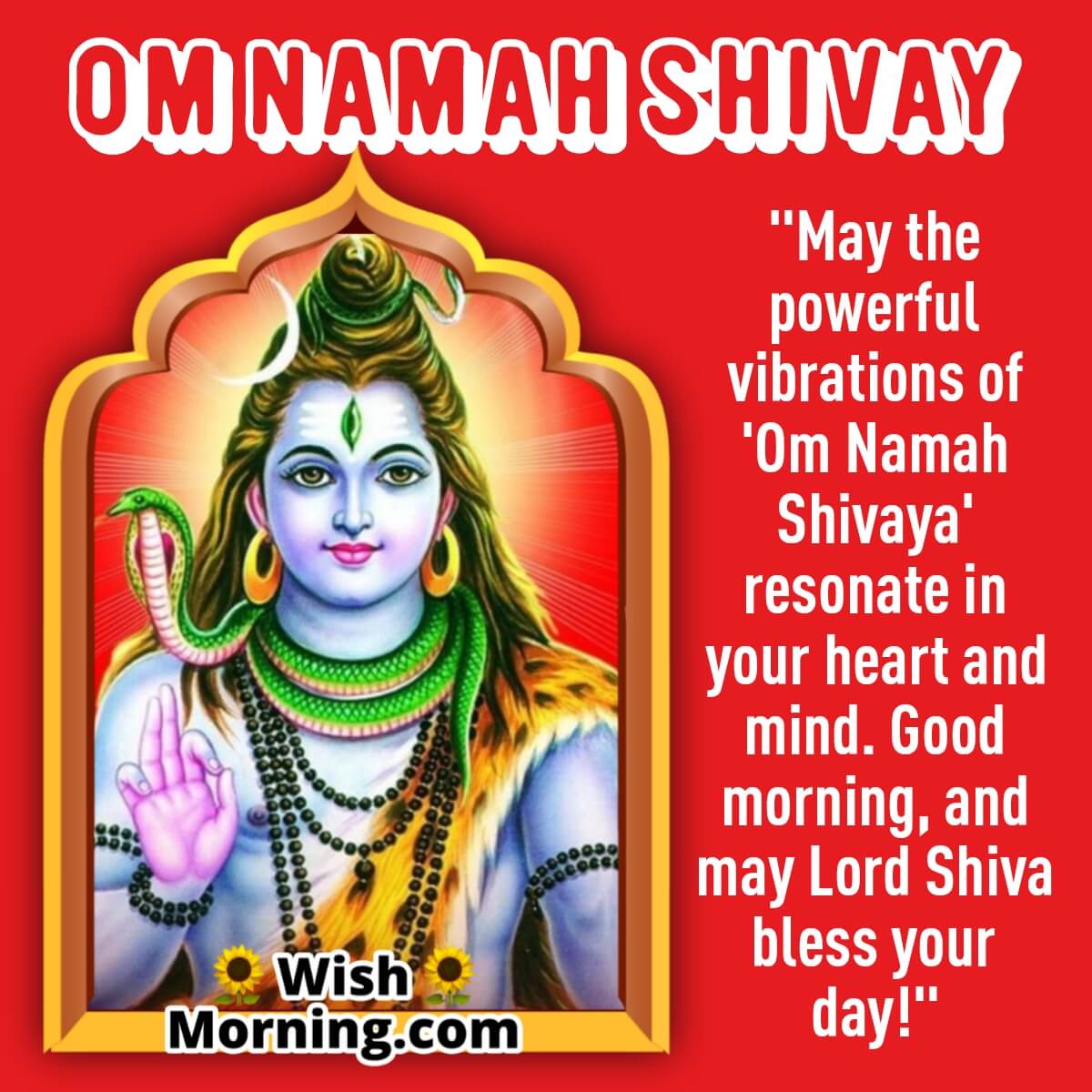 Good Morning Om Namah Shivay
