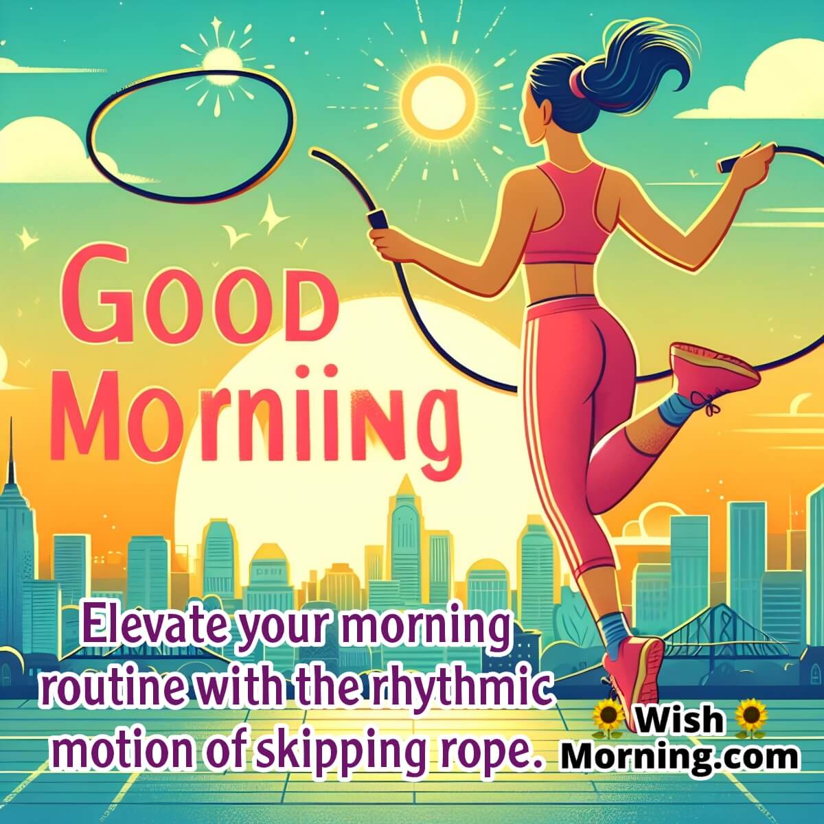 Good Morning Skipping Rope Pic