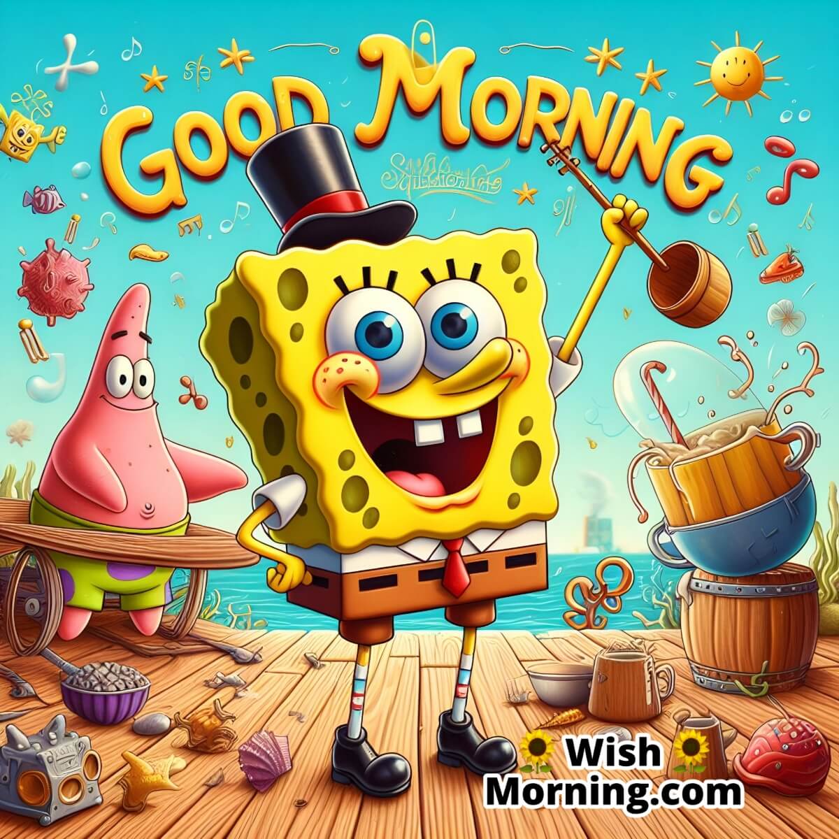 Good Morning Spongebob Squarepants Picture