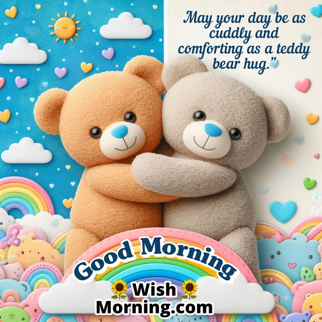Good Morning Teddy Wish Image