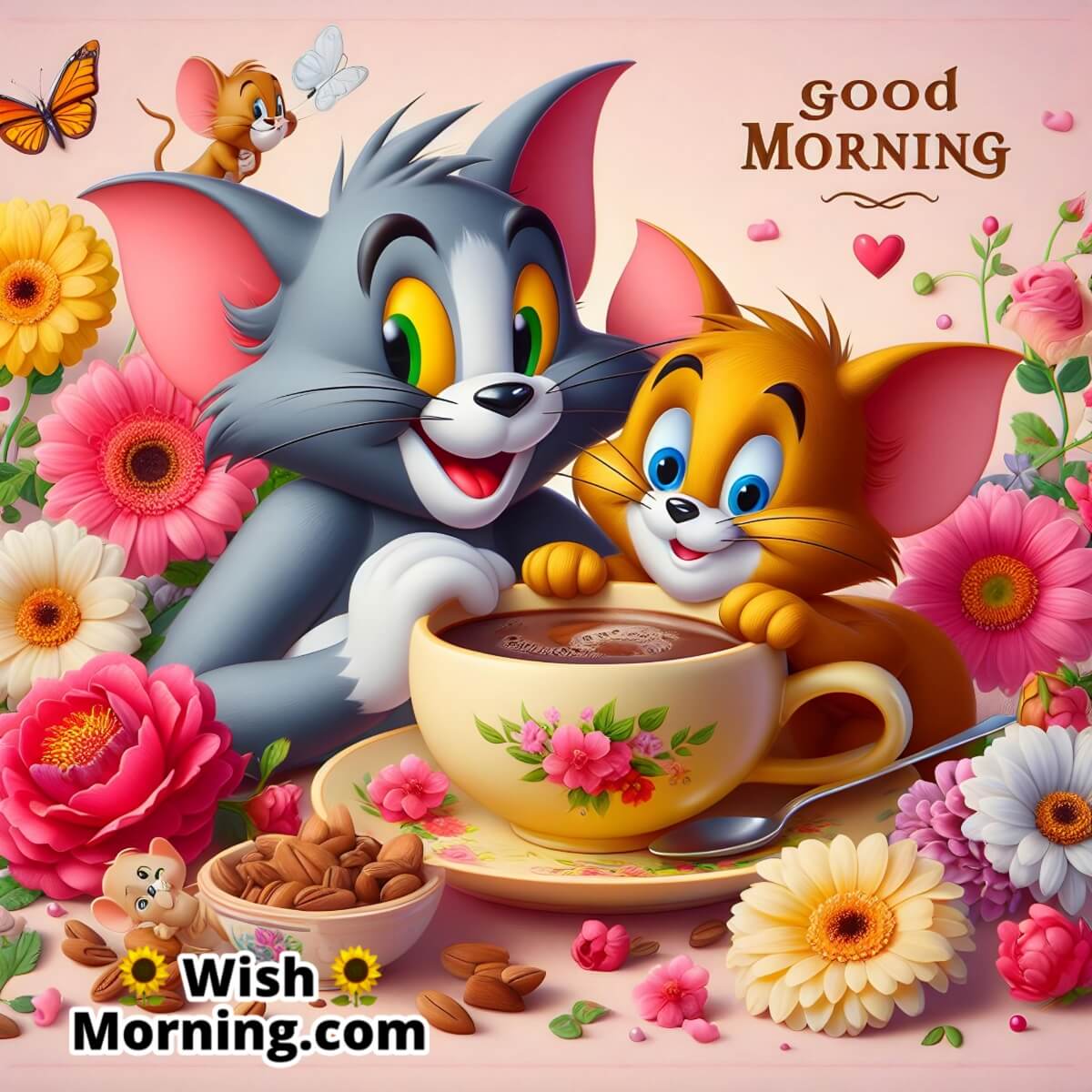 Good Morning Tom And Jerry Coffee