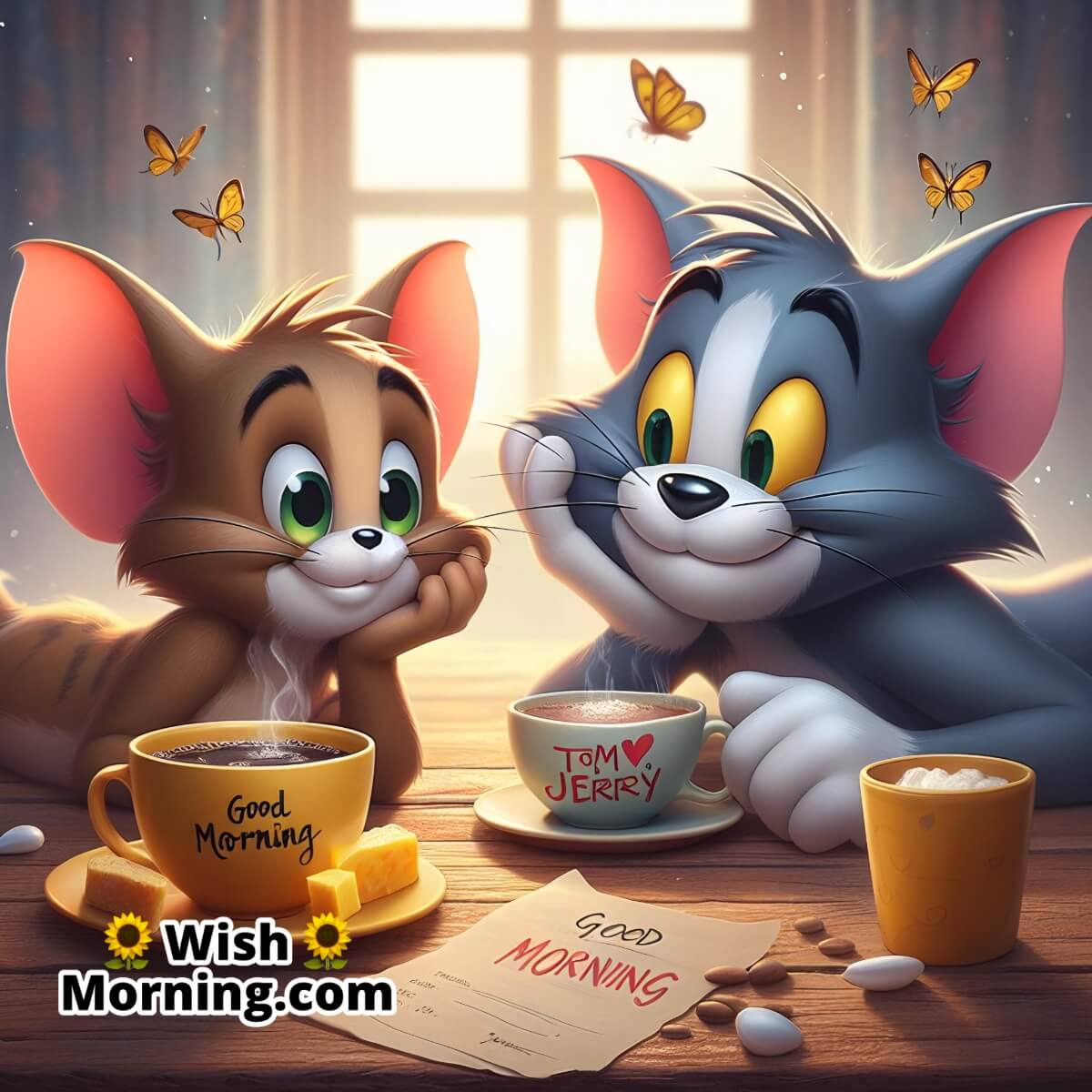 Good Morning Tom And Jerry Pic