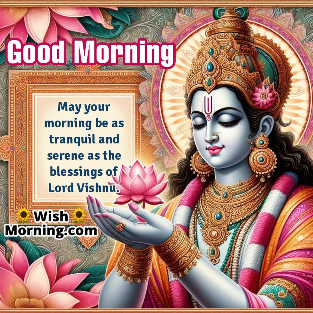 Good Morning Vishnu Blessings