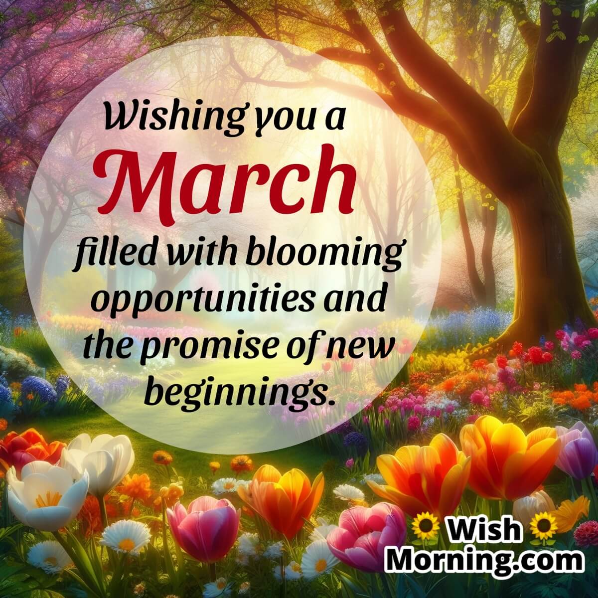 Happy March Wish Image