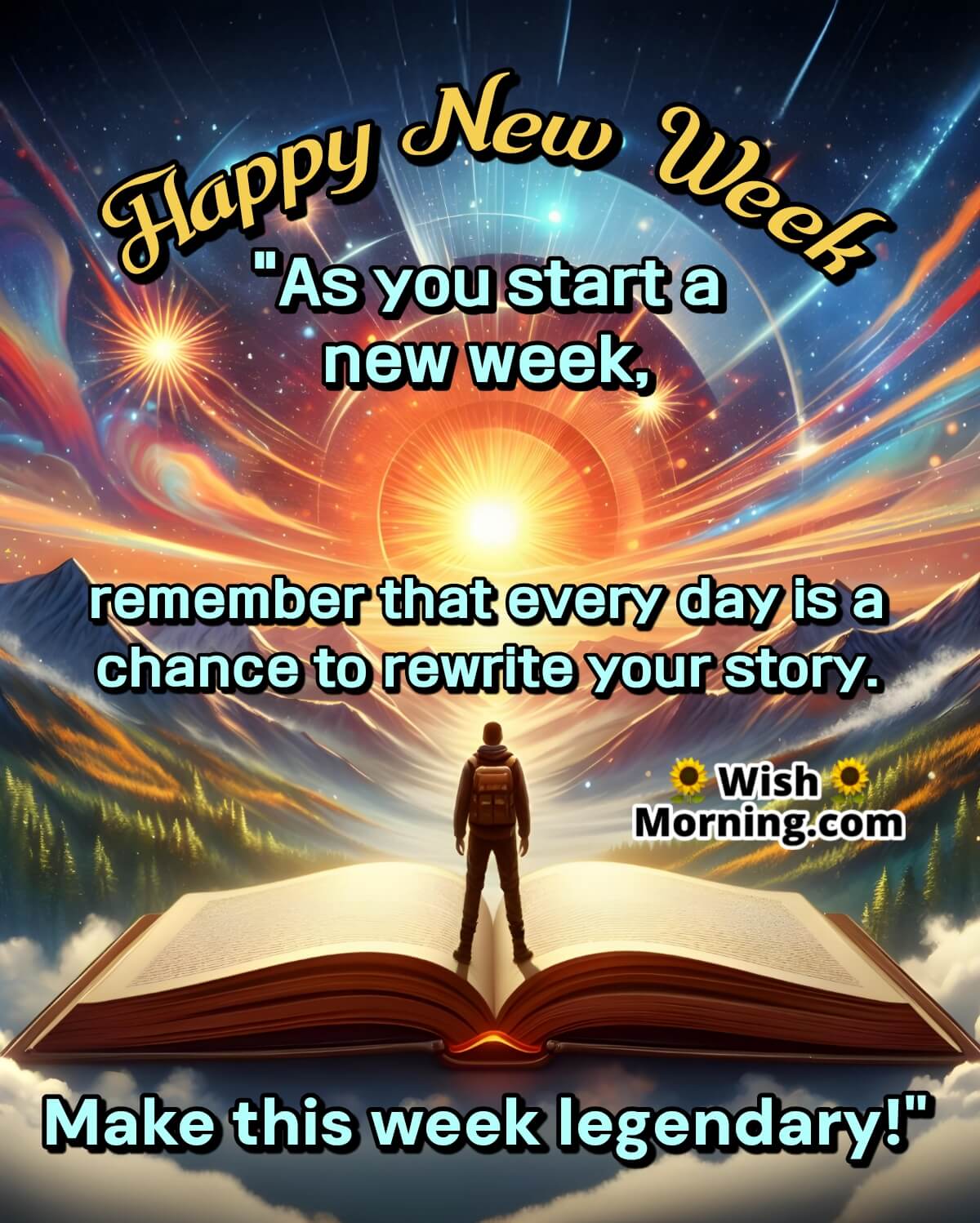 Happy New Week Wish Image