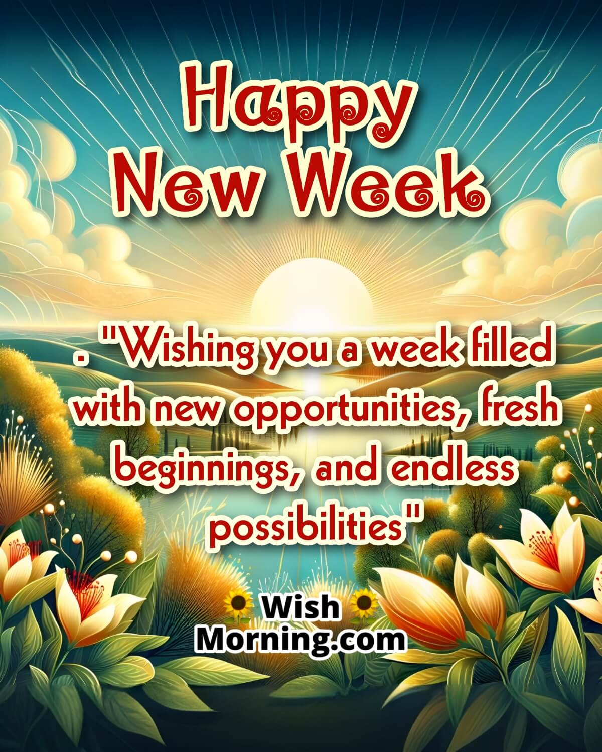 Happy New Week Wishes