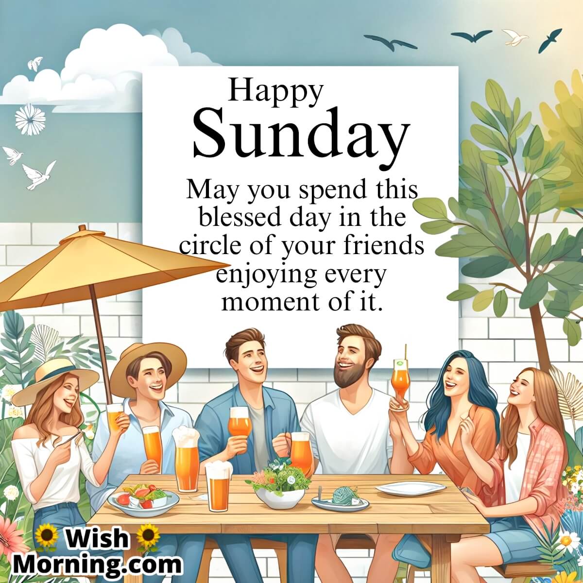 Happy Sunday Friends Image