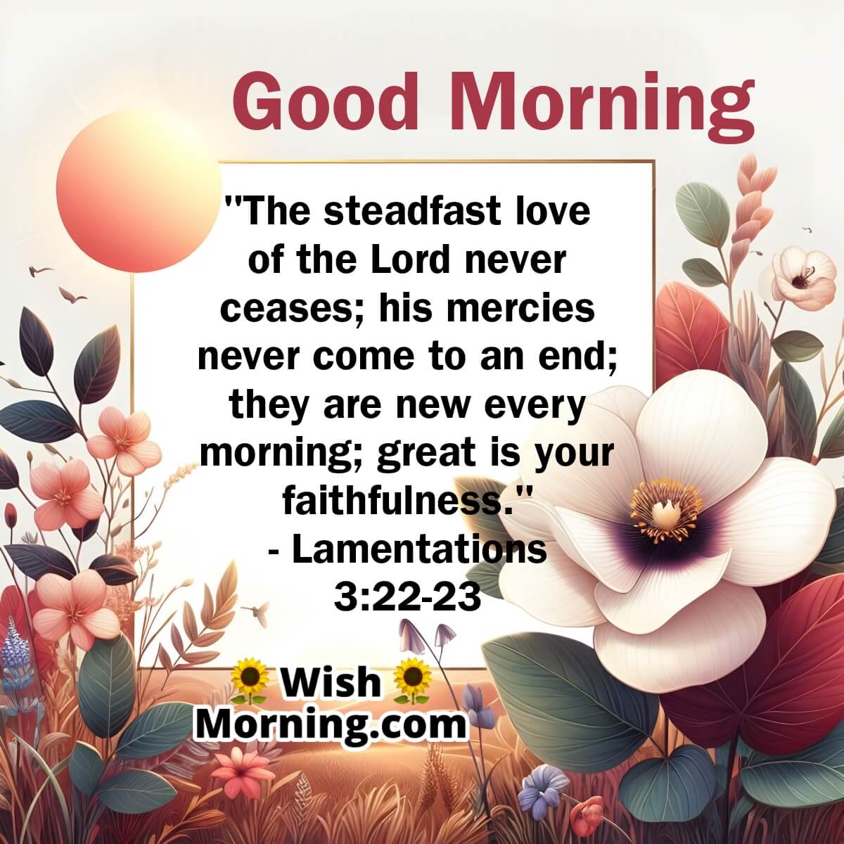 Good Morning Bible Verse On Love Of God