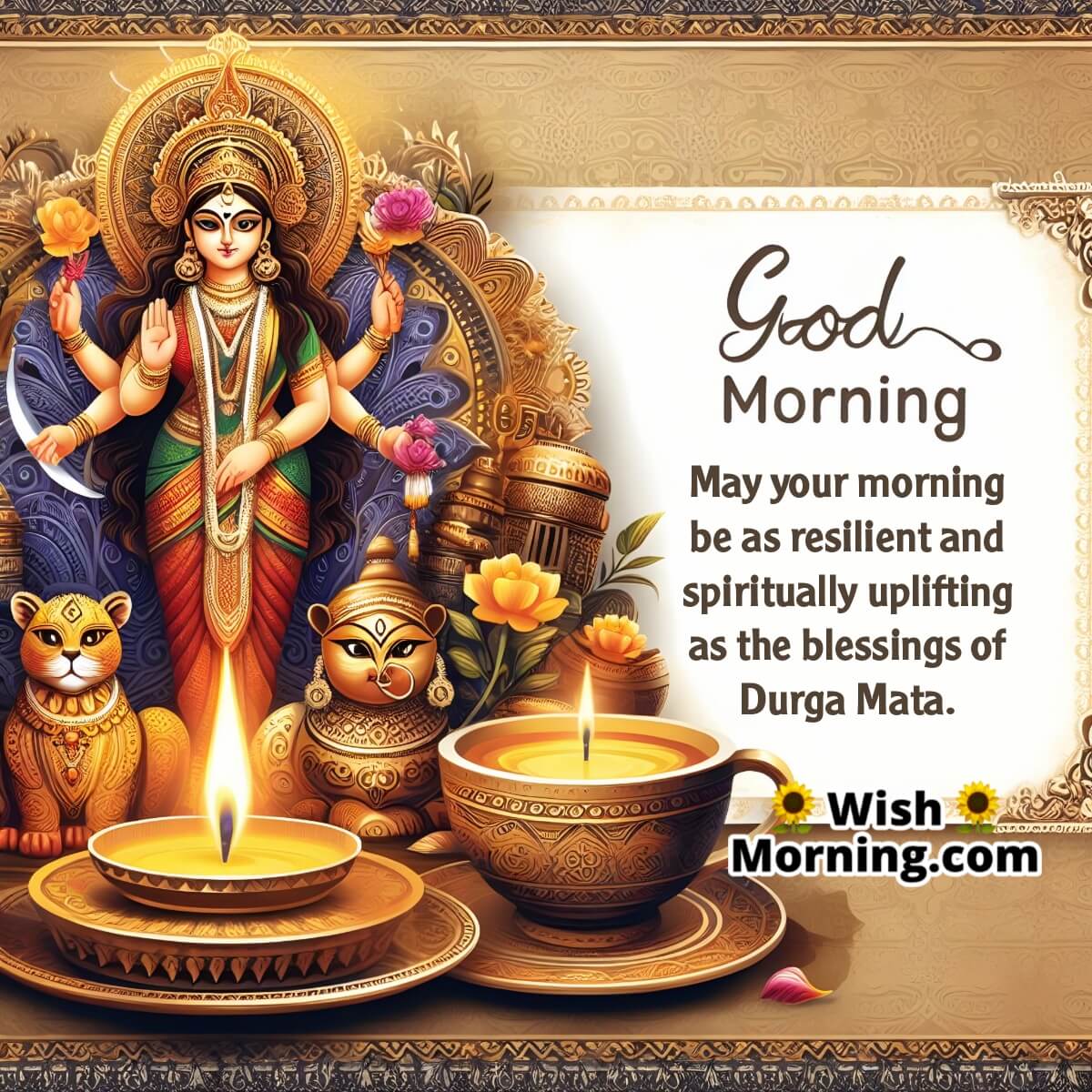 Good Morning Durga Mata Blessing