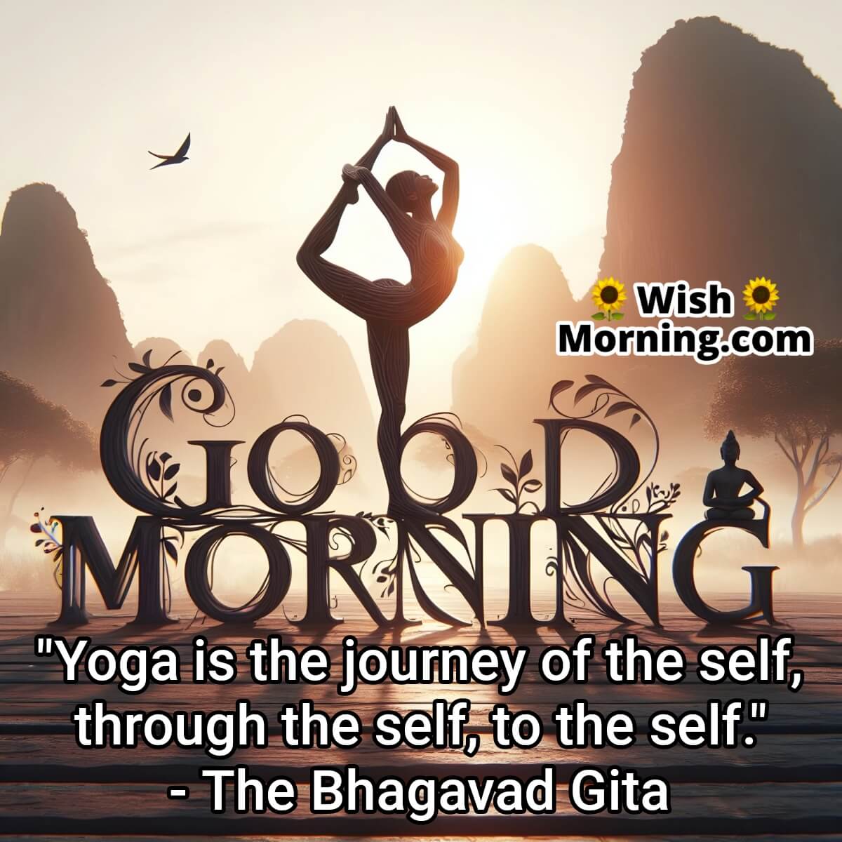 Good Morning Exercise Quote For Yoga