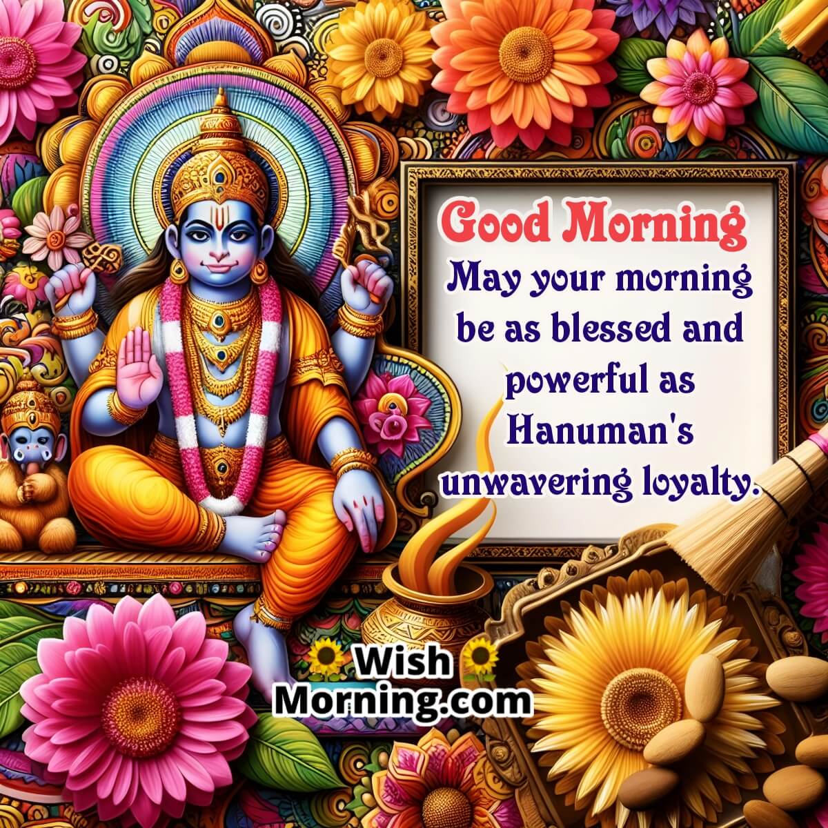 Good Morning Hanuman Blessings