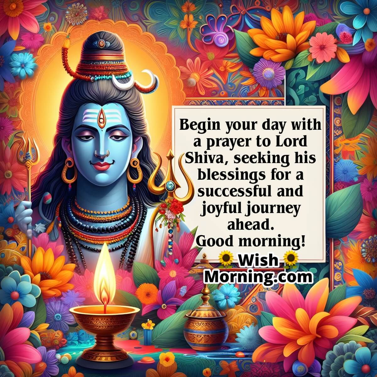 Good Morning Lord Shiva Blessing Image