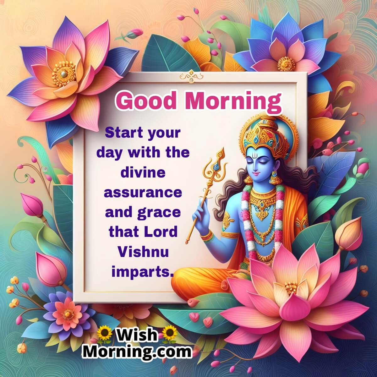 Good Morning Lord Vishnu Message