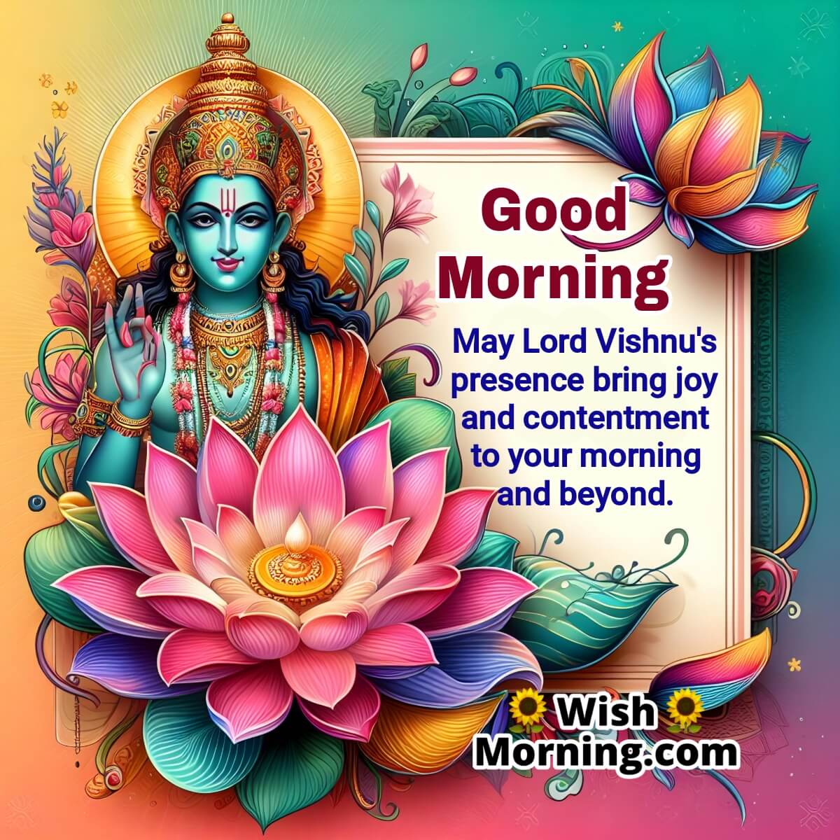 Good Morning Lord Vishnu Wishes
