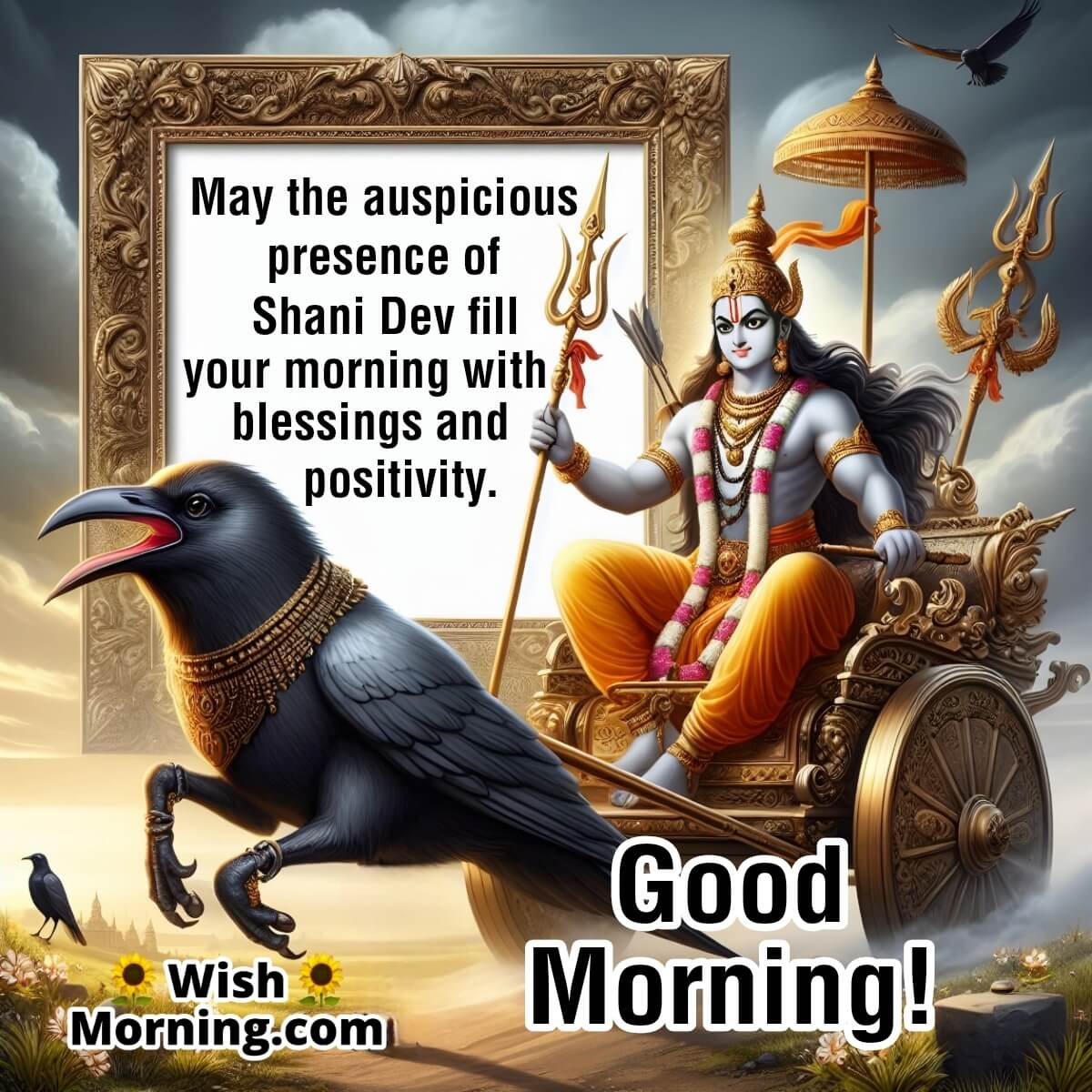 Good Morning Shani Dev Blessing Image