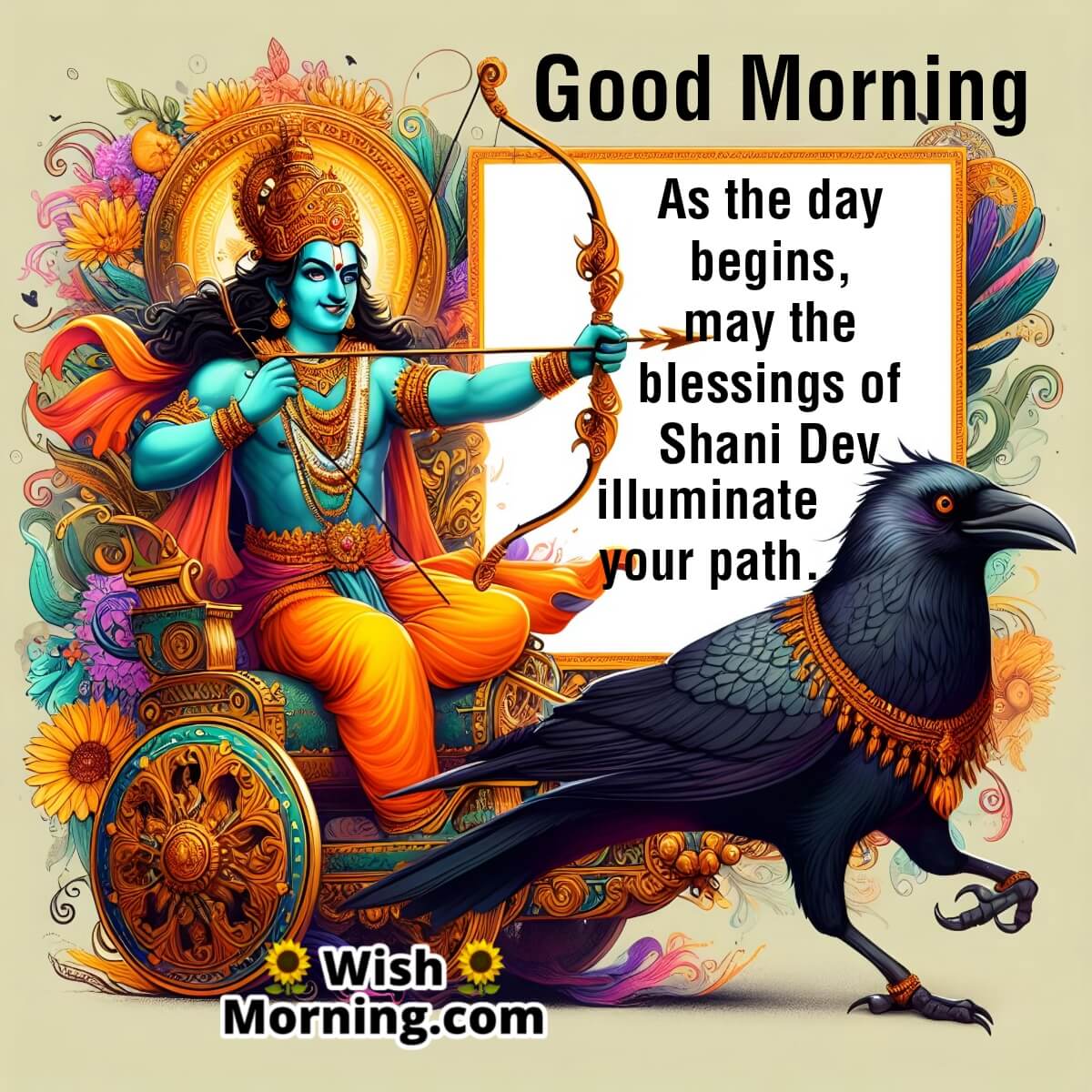 Good Morning Shani Dev Blessings