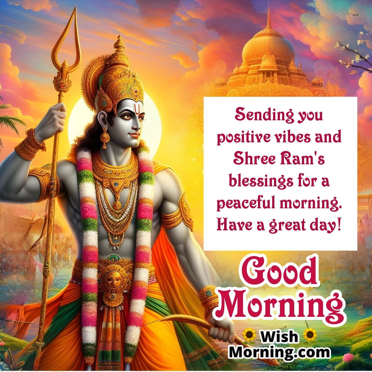 Good Morning Shree Ram Positive Blessings