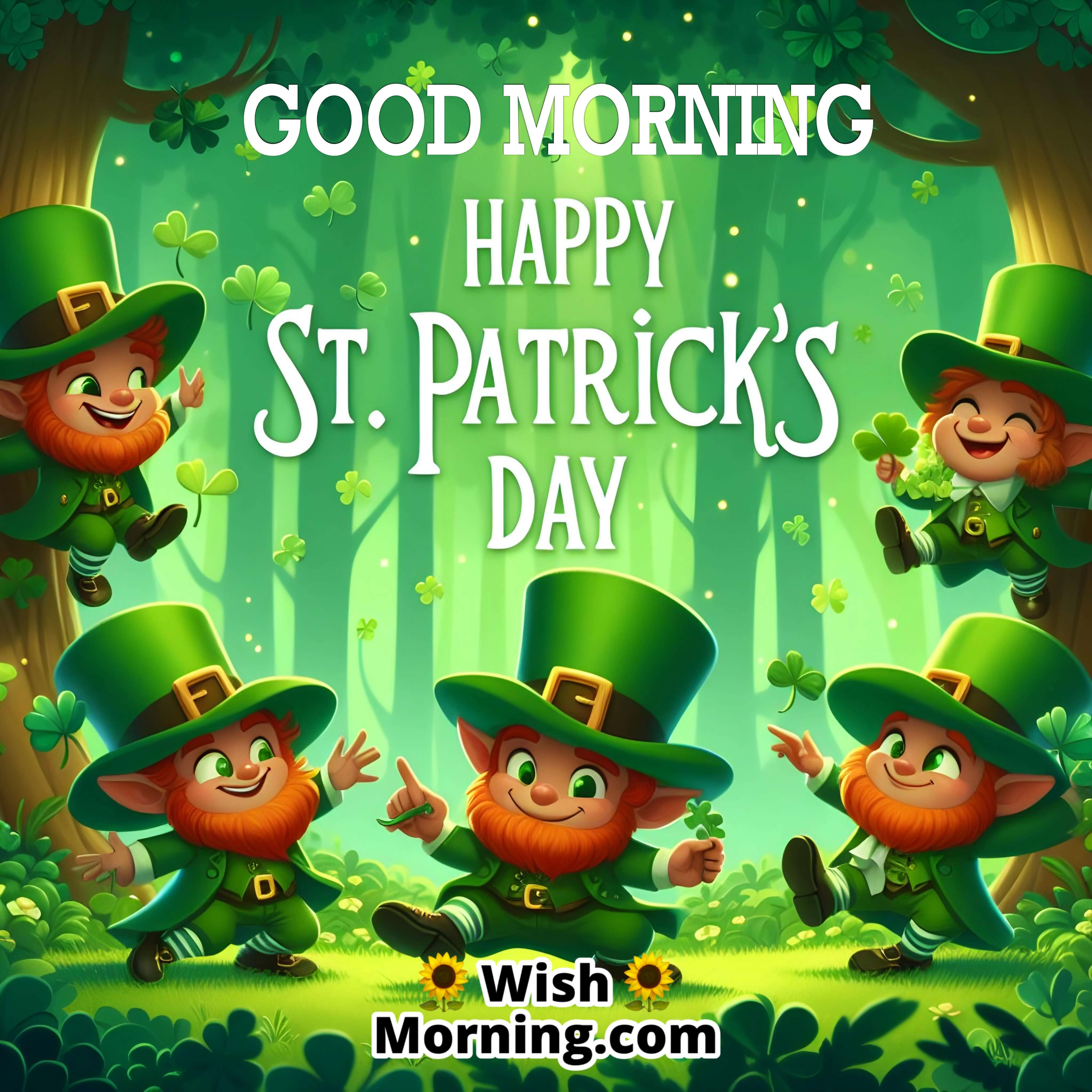 Good Morning St. Patrick's Day Leprechauns