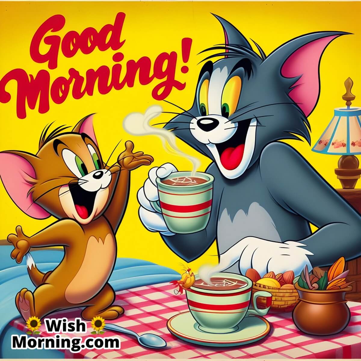 Good Morning Tom And Jerry Coffee Images