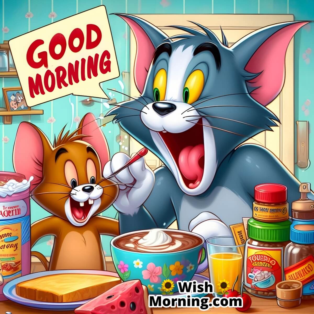 Good Morning Tom And Jerry Voiceless Characters