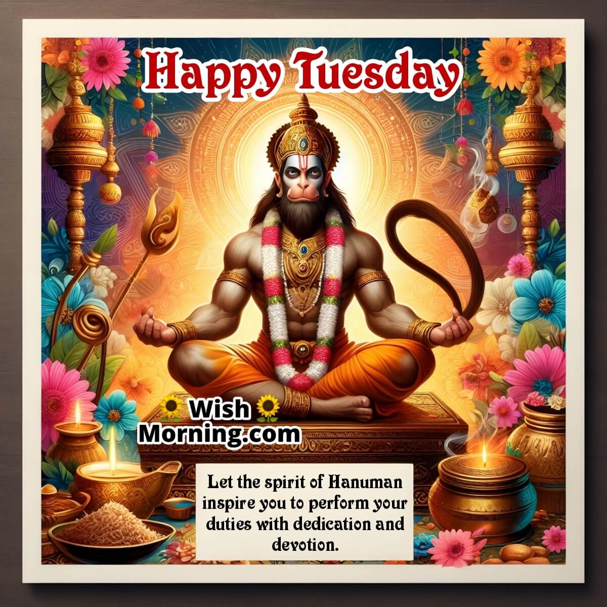 Happy Tuesday Hanuman Image