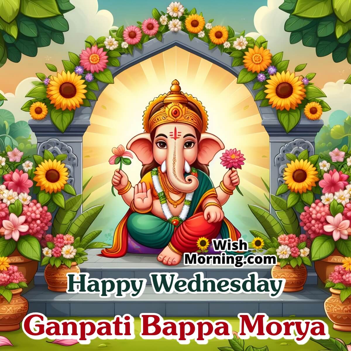 Happy Wednesday Ganpati Image
