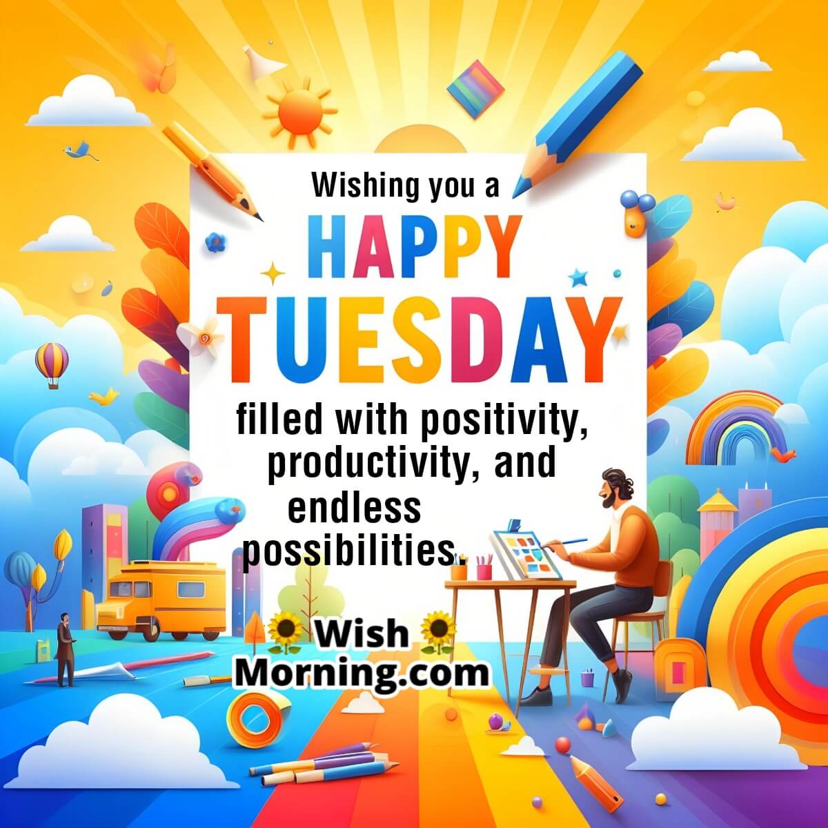 Wishing Happy Tuesday Message