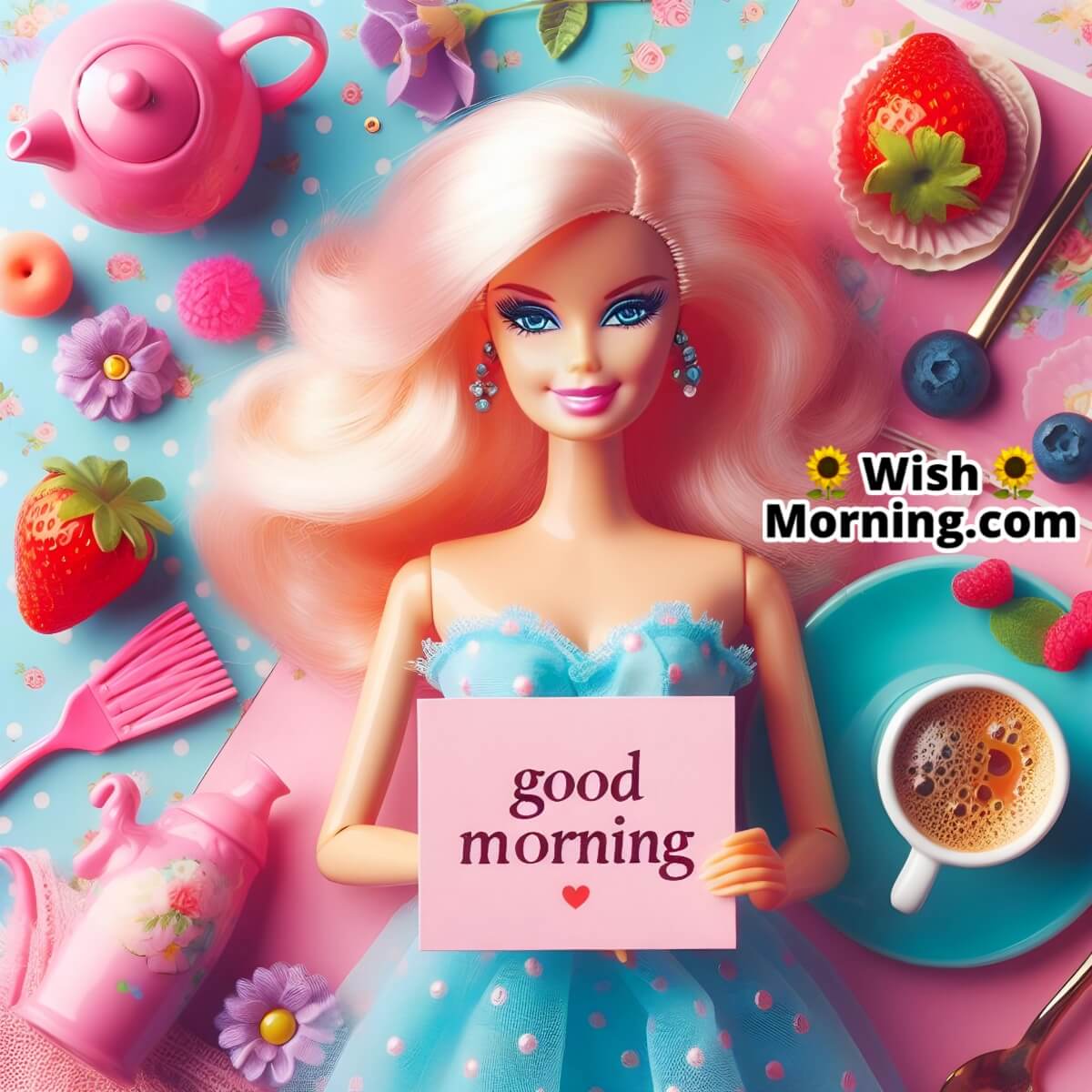Barbie Fashion Doll Tells Good Morning