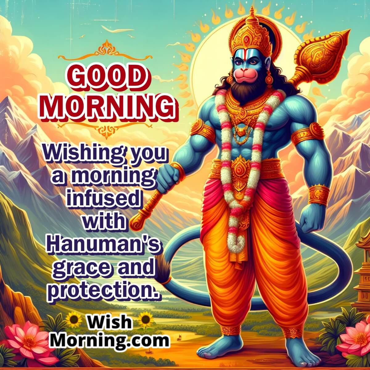 Divine Greetings From Hanuman