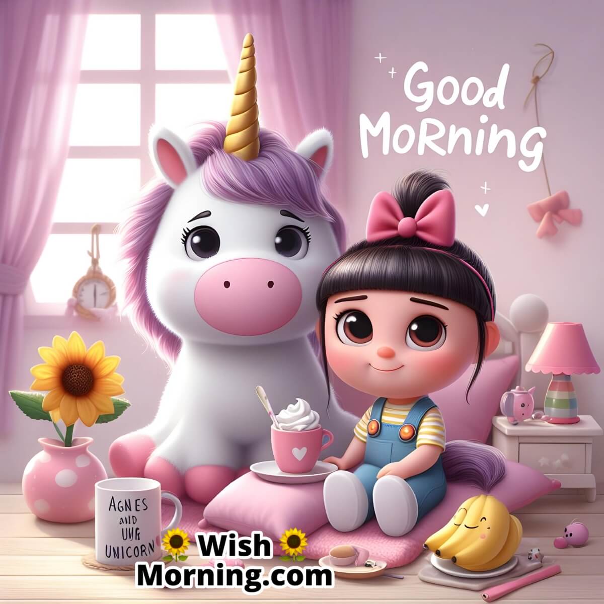 Good Morning Agnes And Unicorn Plush