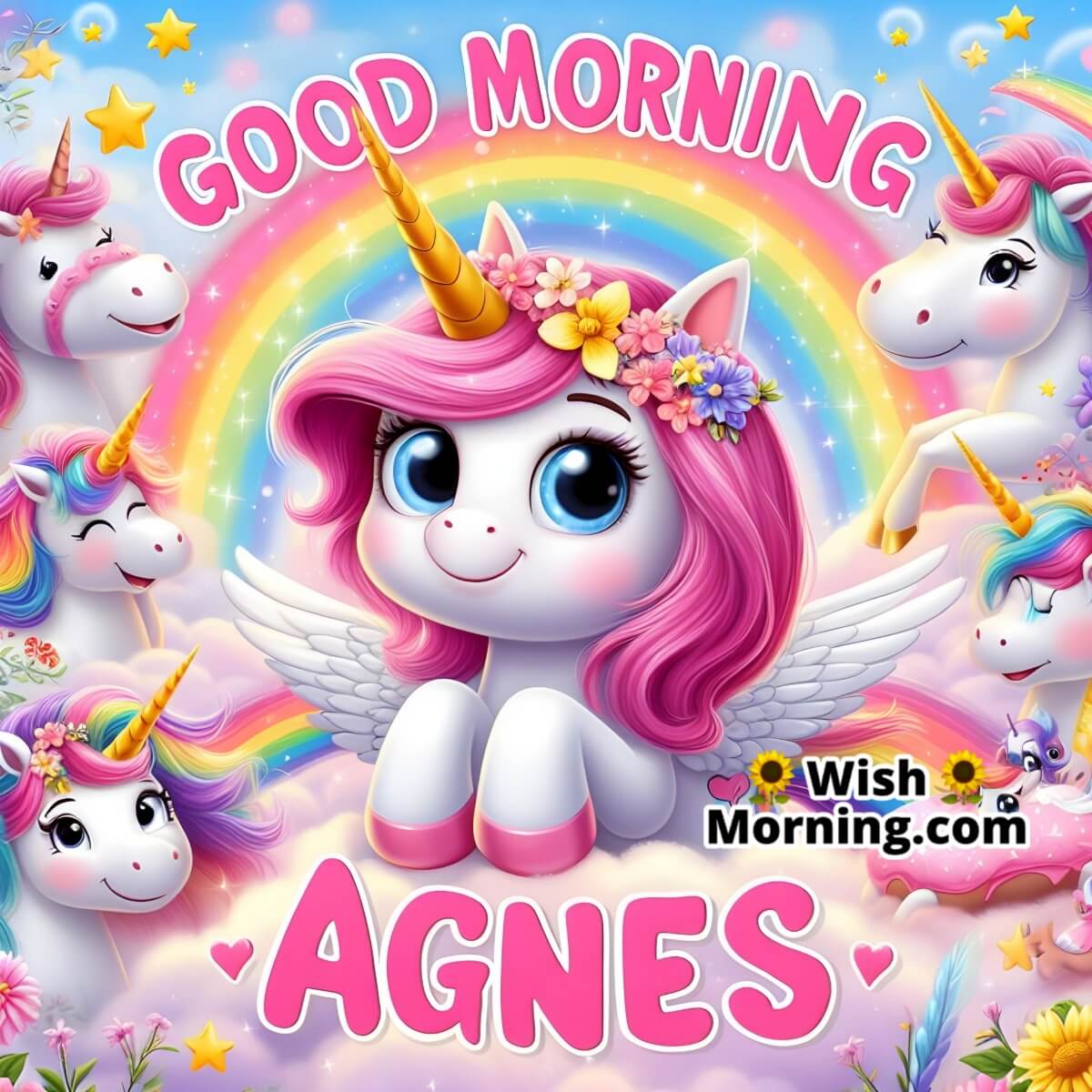 Good Morning Agnes As Unicorn Plush