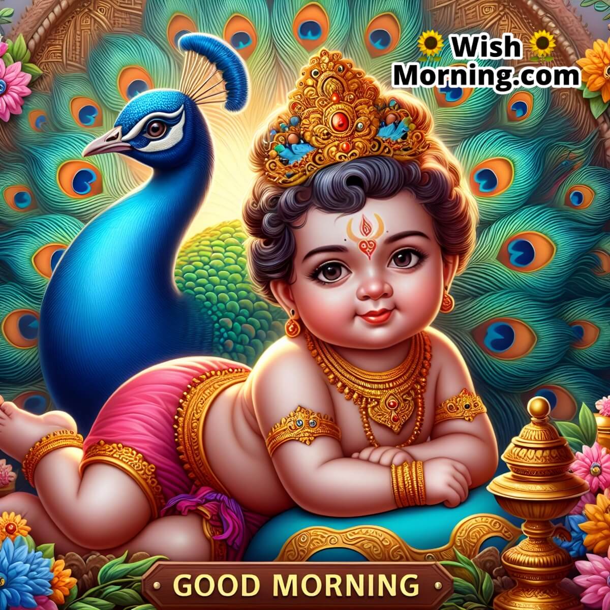 Good Morning Baby Murugan Image