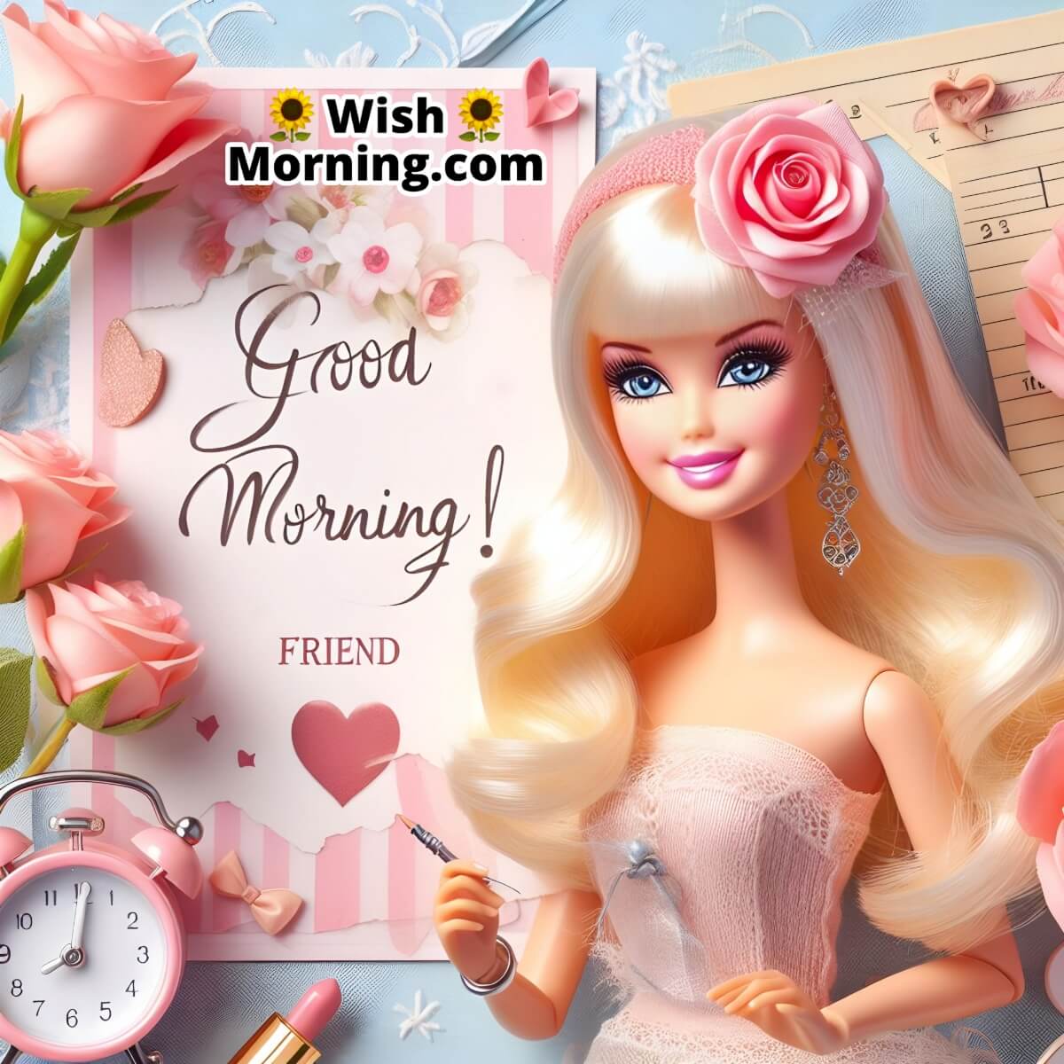 Good Morning Barbie For Friend