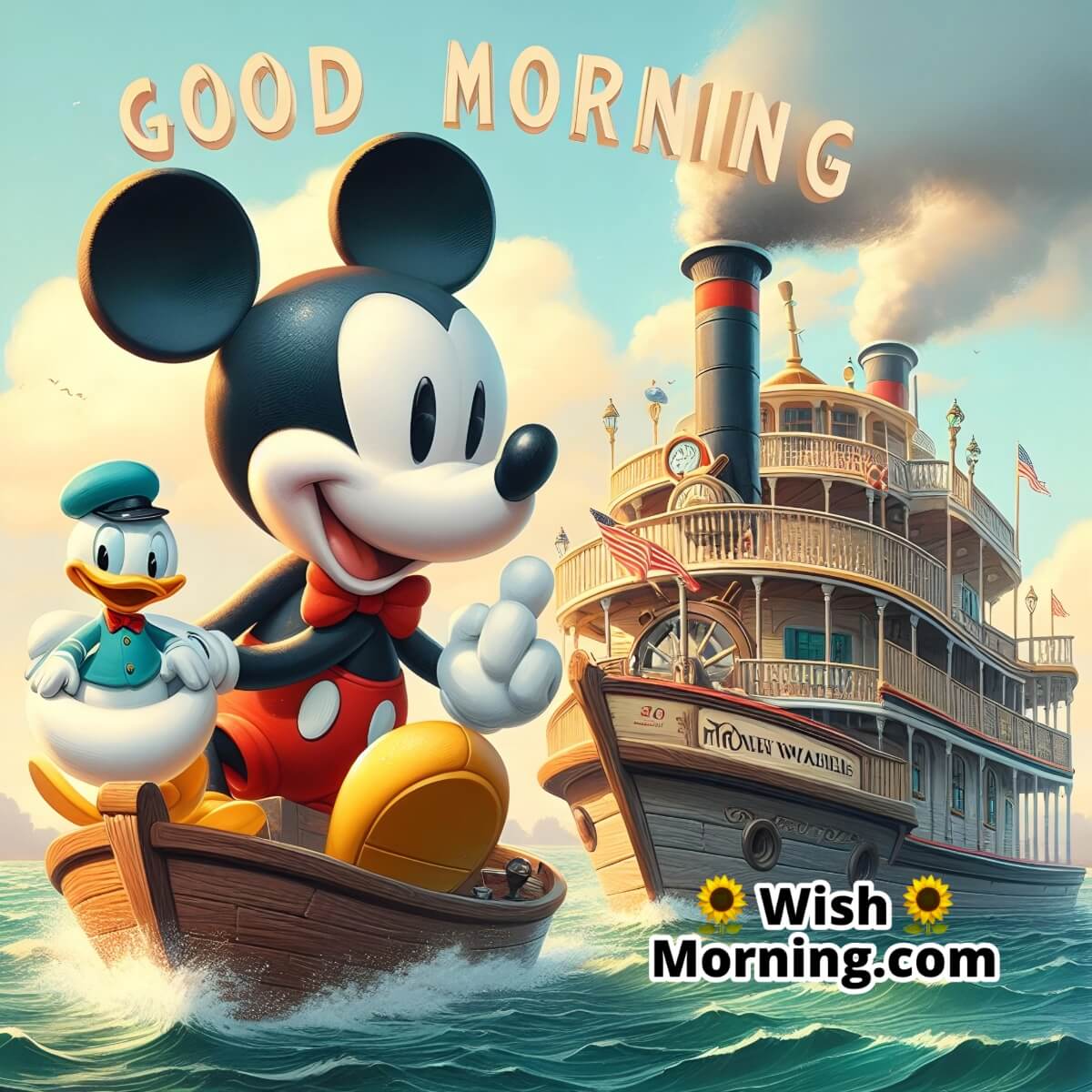 Good Morning Mickey And Steamboat Willie