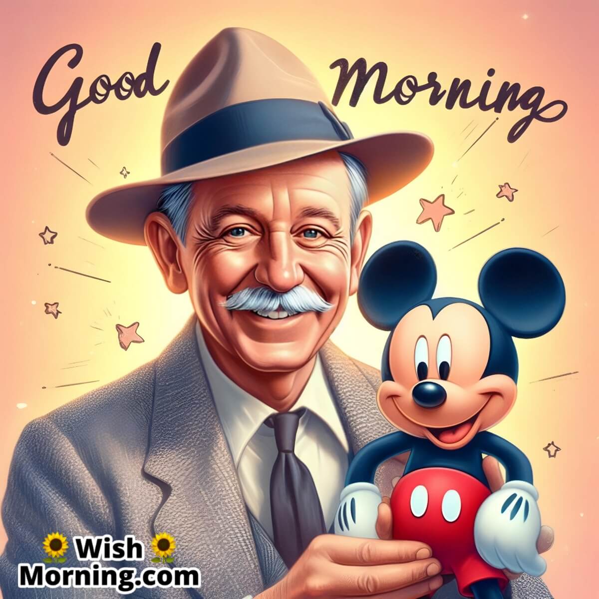Good Morning Mickey And Walt Disney