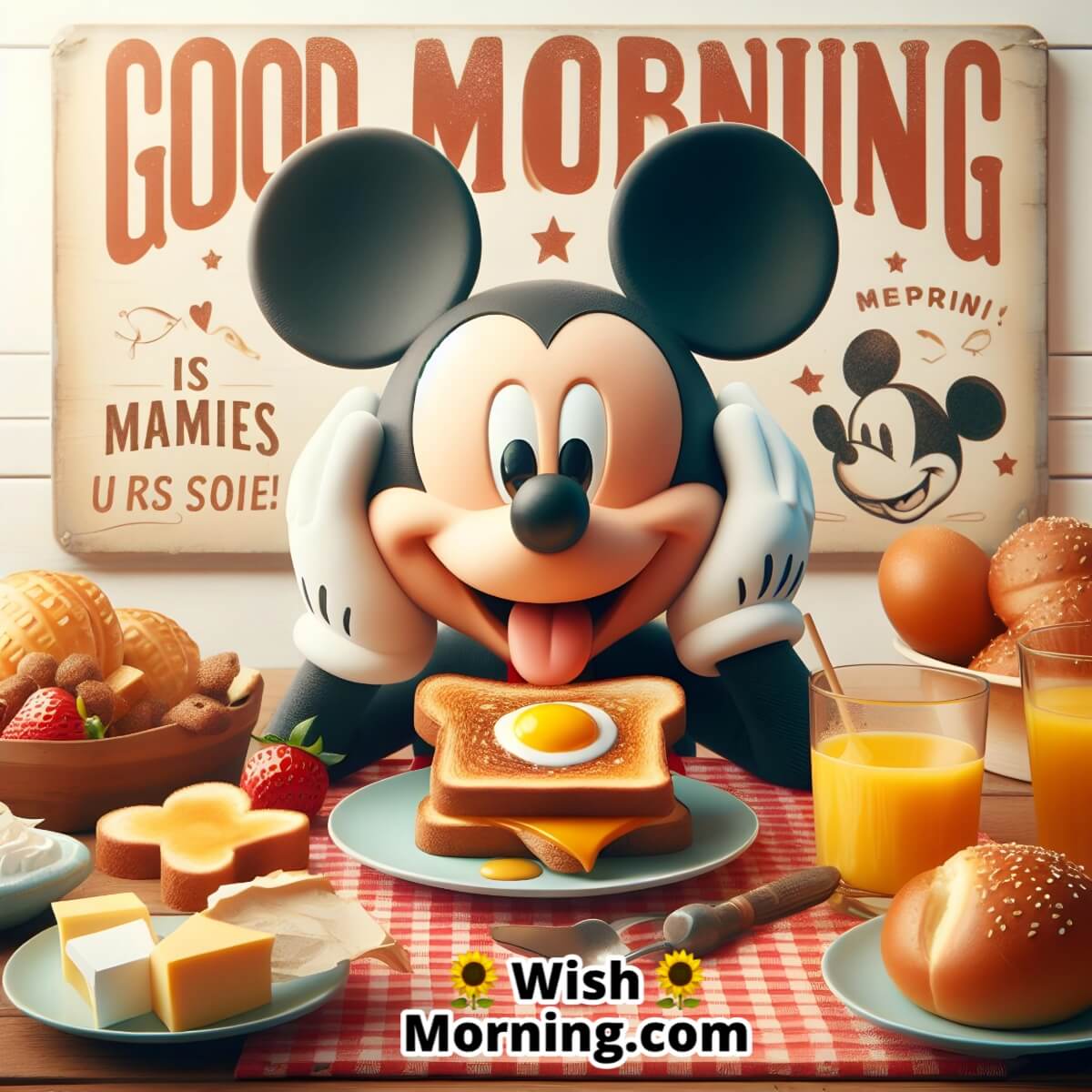 Good Morning Mickey Breakfast Image