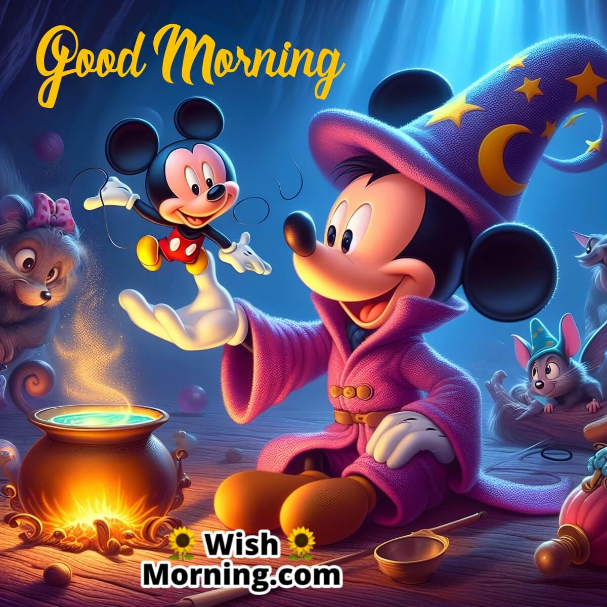 Good Morning Mickey Mouse Fantasia Scene