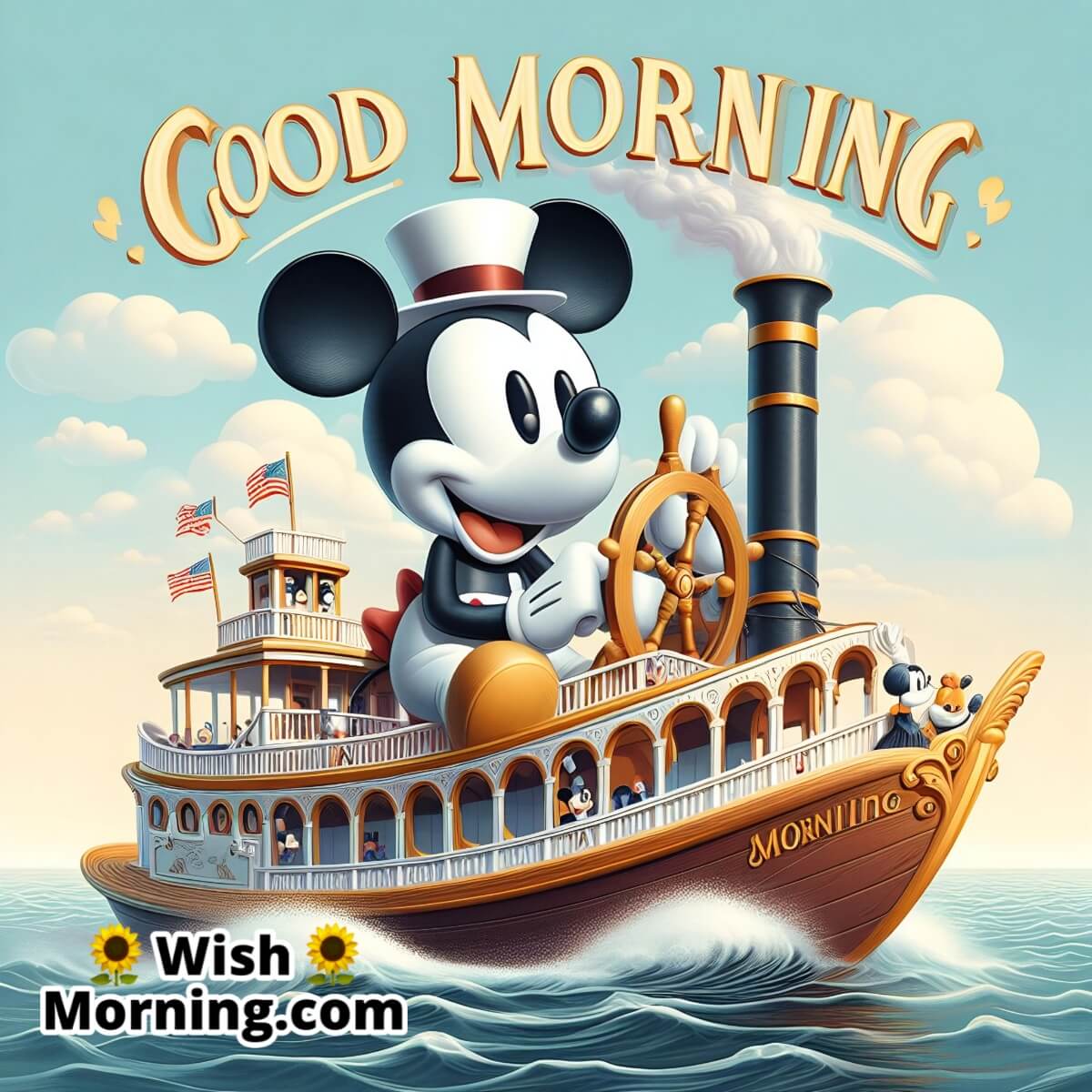 Good Morning Mickey On Steamboat Willie