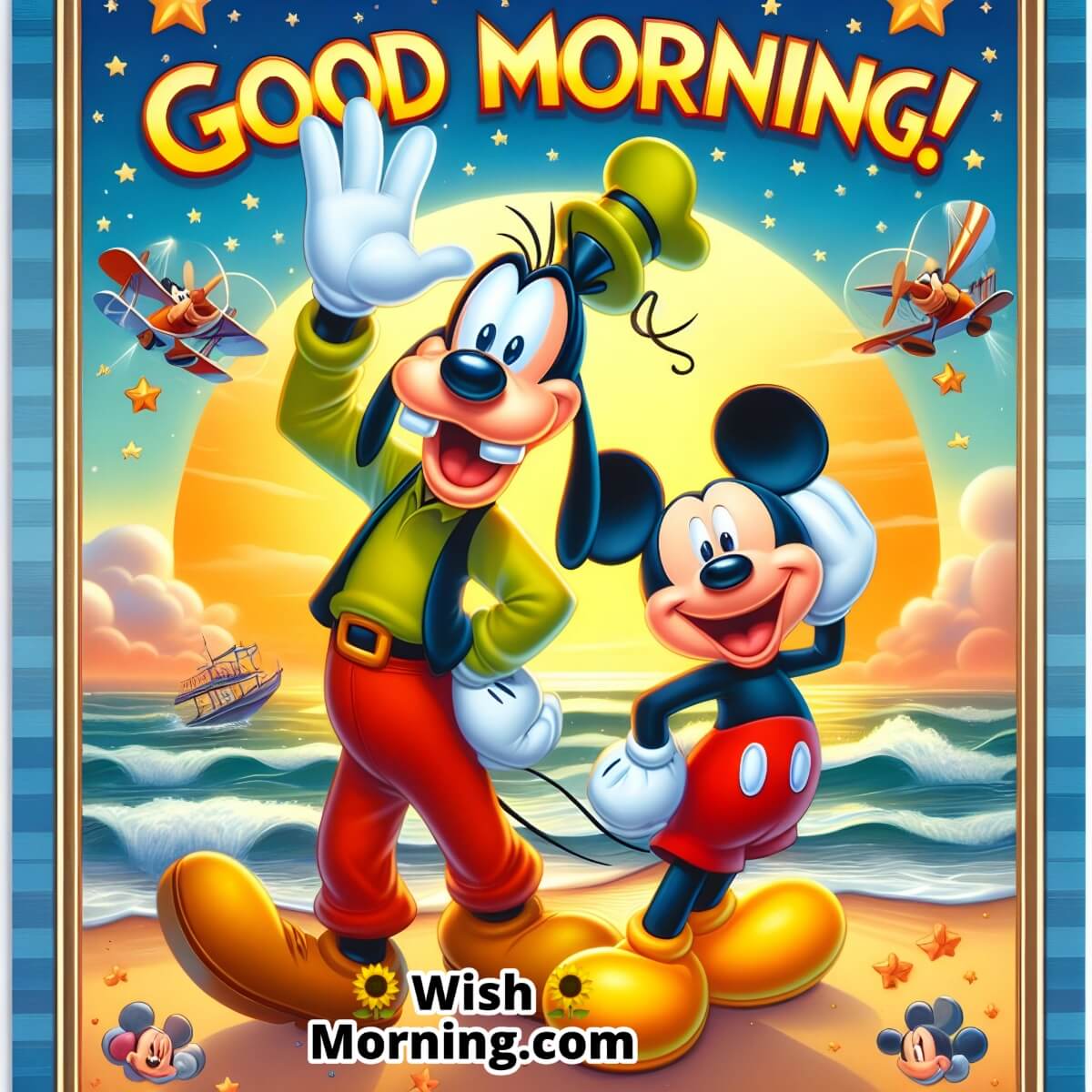 Good Morning Mickey With Goofy