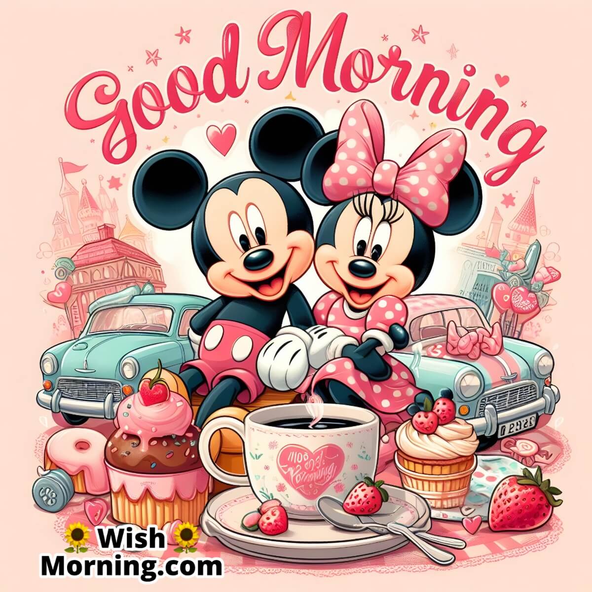 Good Morning Mickey With Minnie Mouse