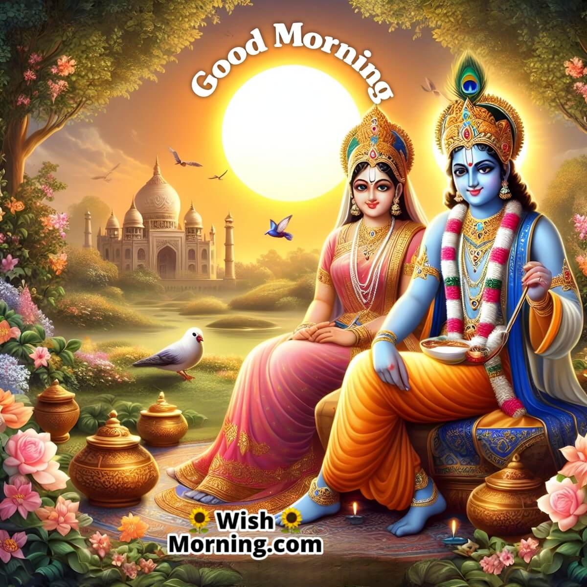 Good Morning Radha Krishna Images